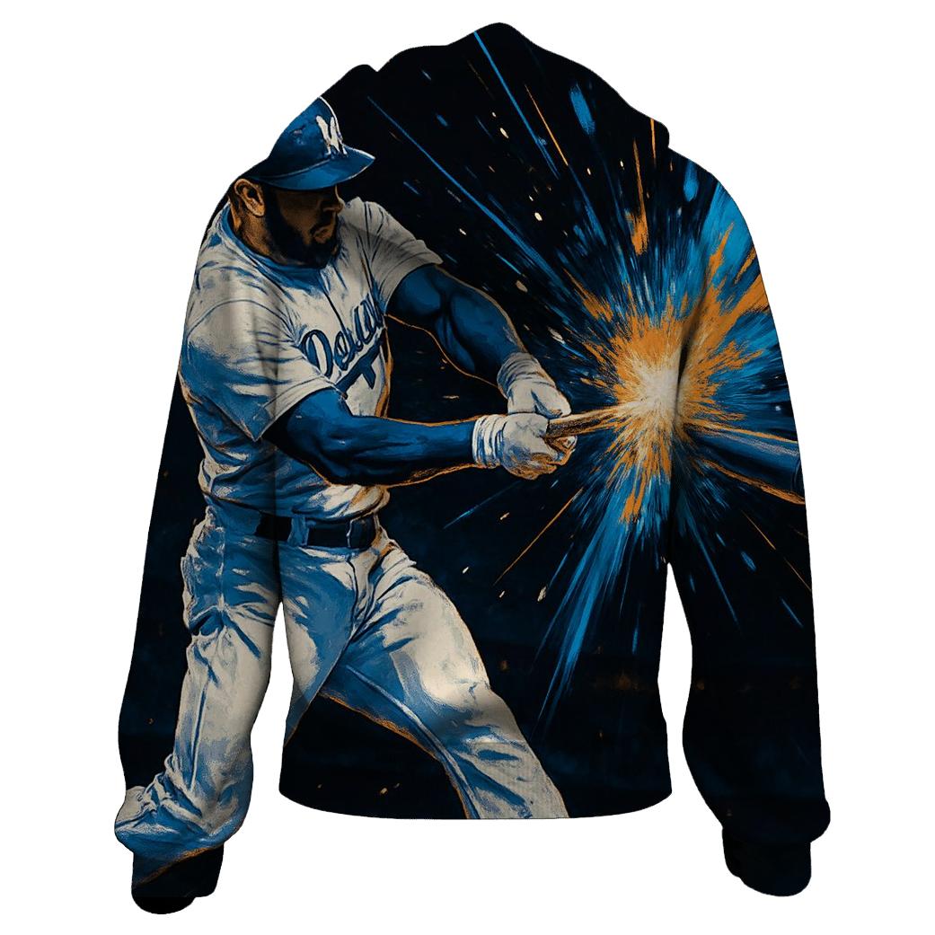 Dodgers Inferno Bat Speed Burst graphic hoodies