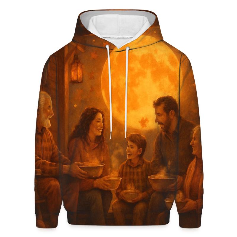 Harvest Moon Porch Gathering premium hoodies