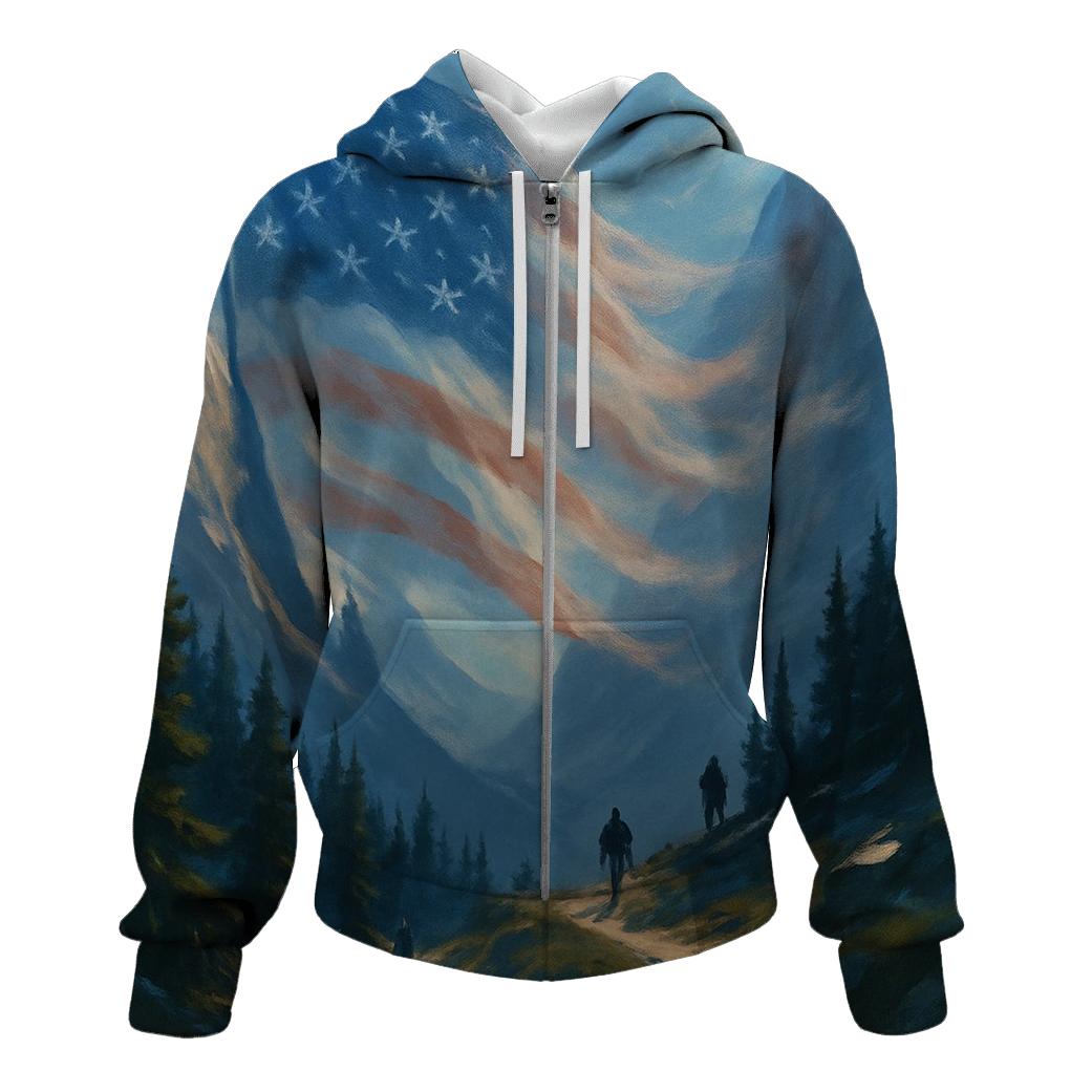 Mountain Trail Starwind zip-up hoodies
