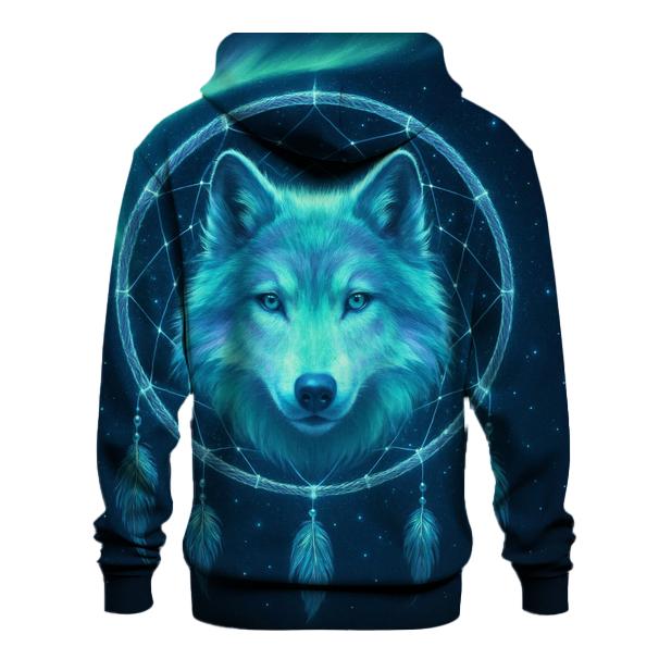 Aurora Dreamcatcher Wolf custom hoodies