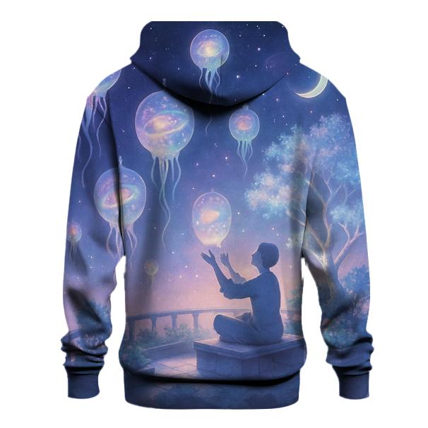 Garden Of Floating Galaxy Lanterns lightweight hoodies