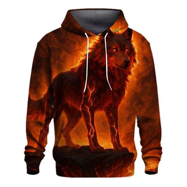 Volcanic Alpha Wolf Rise heavyweight hoodies