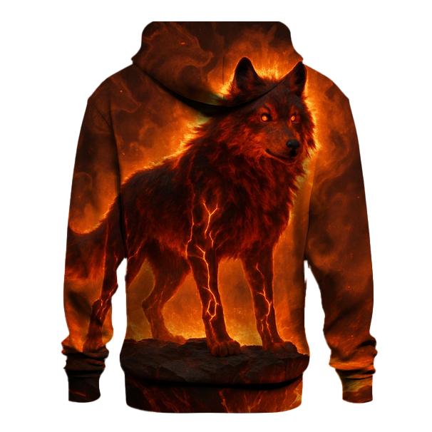 Volcanic Alpha Wolf Rise heavyweight hoodies