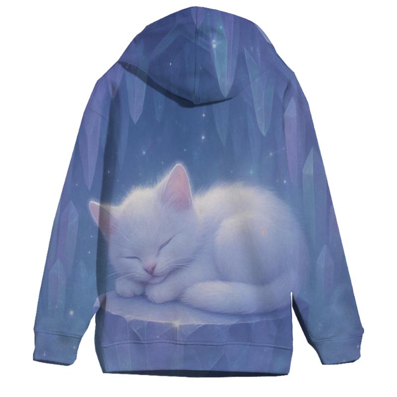 Crystal Cave Dream Napping Cat custom hoodies