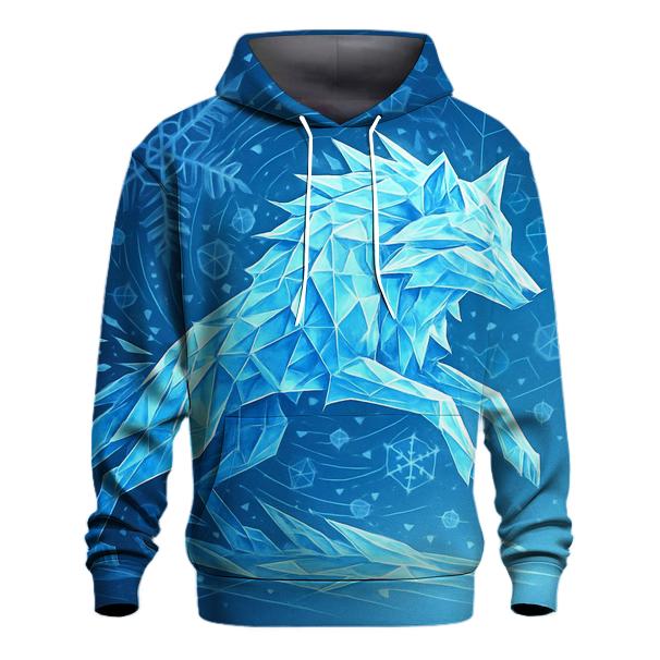 Crystal Shard Winter Wolf premium hoodies