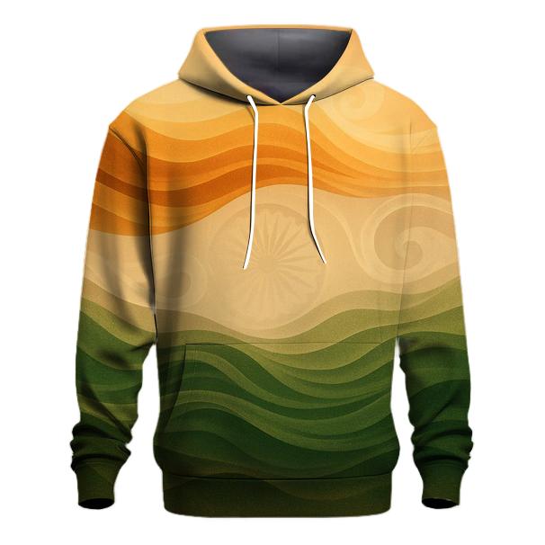 Indian Flag Desert Mirage Abstract hoodie styles
