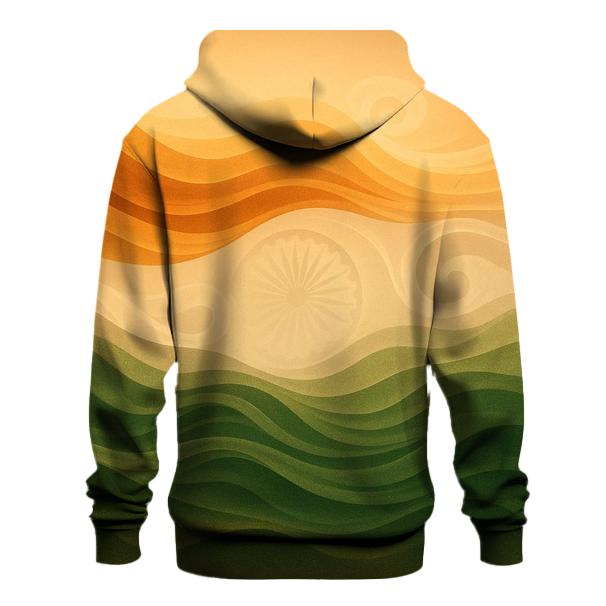 Indian Flag Desert Mirage Abstract hoodie styles