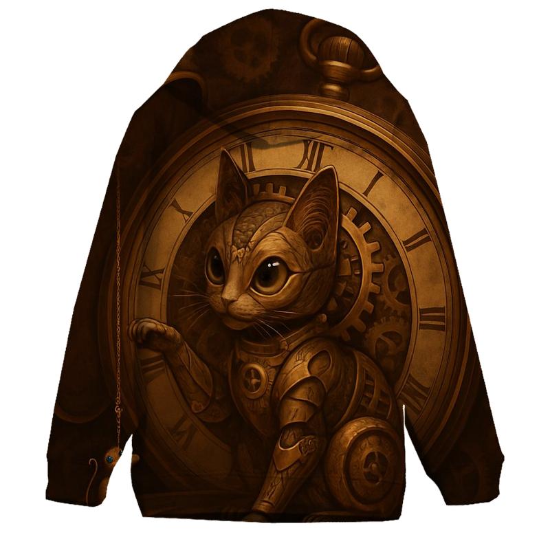 Clockwork Timekeeper Cat hoodie trends