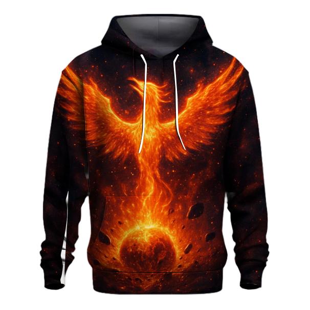 Cosmic Phoenix Rising From A Dying Star zip-up hoodies