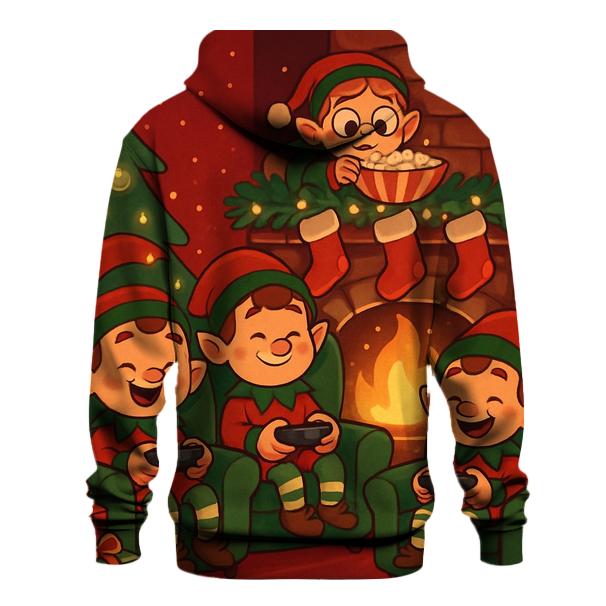 North Pole Fireplace Gaming Night hoodie trends