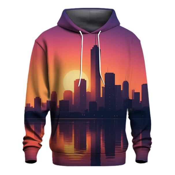 Skyline Mirage Afterglow printed hoodies