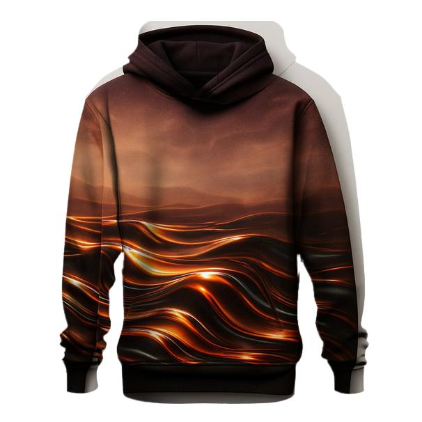 Chromatic Mirage Dunes printed hoodies