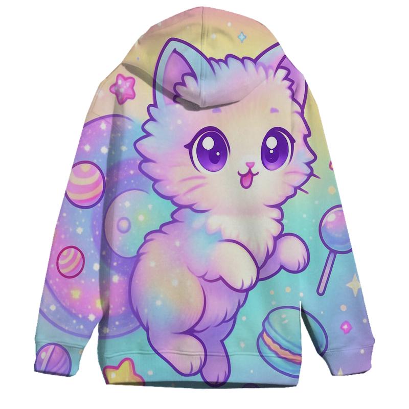 Candy Galaxy Cotton Tail Cat premium hoodies