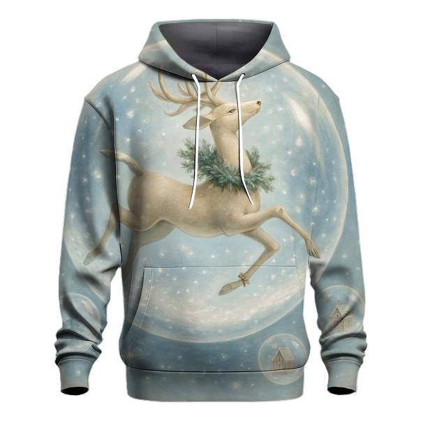 Starlit Snowglobe Reindeer Ballet zip-up hoodies