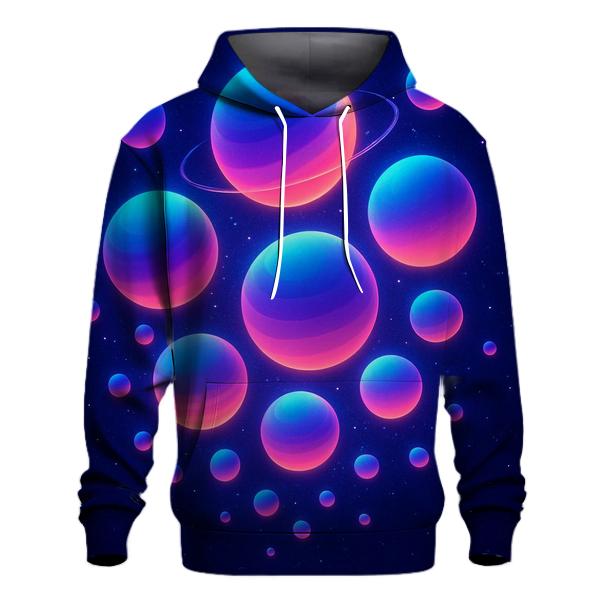 Orbiting Prism Gradient Orbs hoodies fashion
