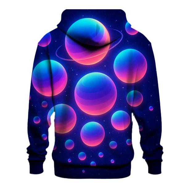 Orbiting Prism Gradient Orbs hoodies fashion