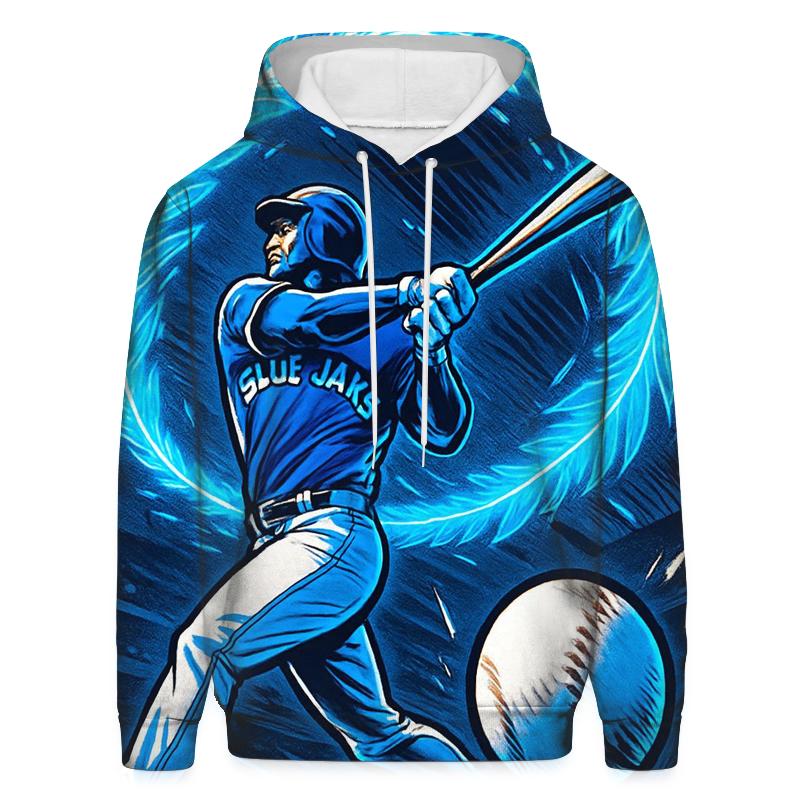 Feather Arc Blue Jays Power Swing pullover hoodies