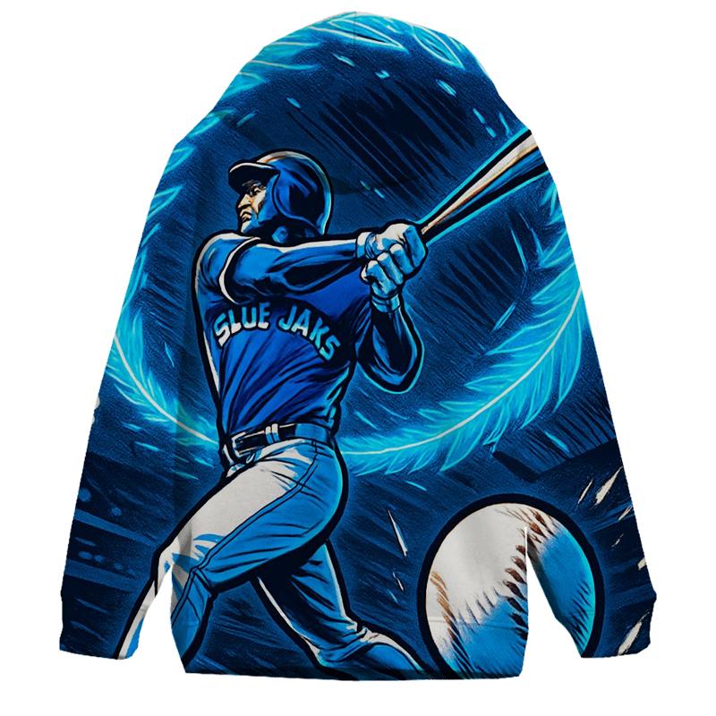 Feather Arc Blue Jays Power Swing pullover hoodies