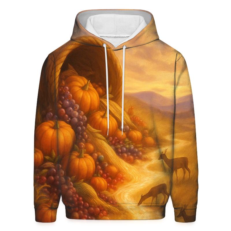 Cornucopia River Of Abundance printed hoodies