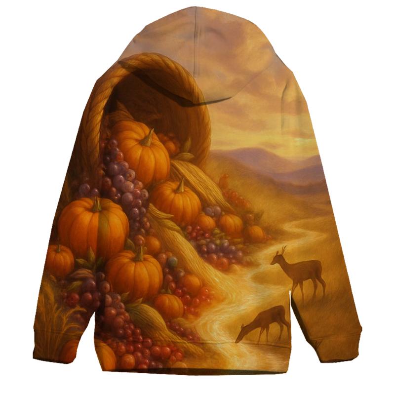 Cornucopia River Of Abundance printed hoodies