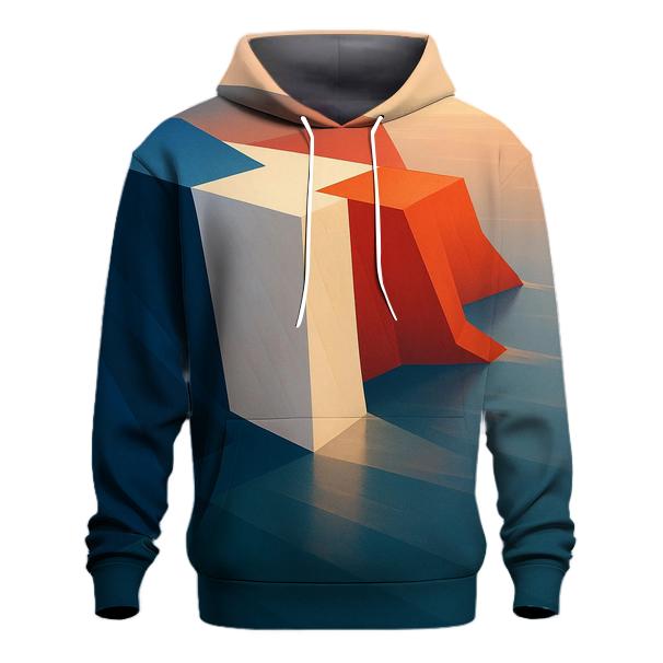 French Flag Coastal Cliff Minimalist Geometry designer hoodies