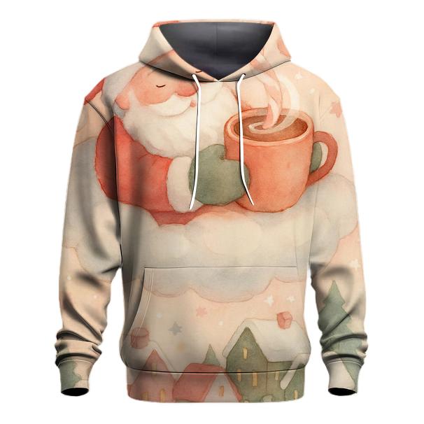 Santa Hot Cocoa Cloud Lounge zip-up hoodies