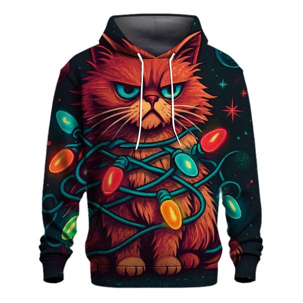 Grumpy Cat Tangled In Nebula Lights hoodie trends