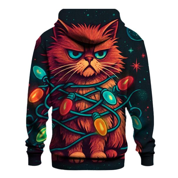 Grumpy Cat Tangled In Nebula Lights hoodie trends