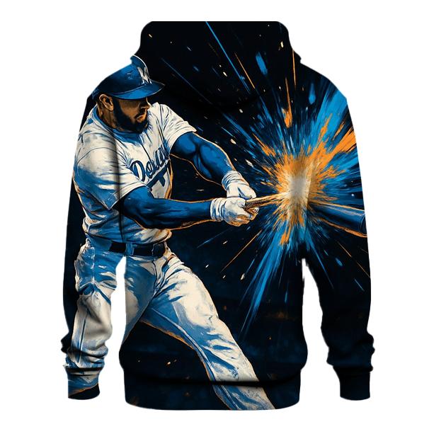 Dodgers Inferno Bat Speed Burst custom hoodies