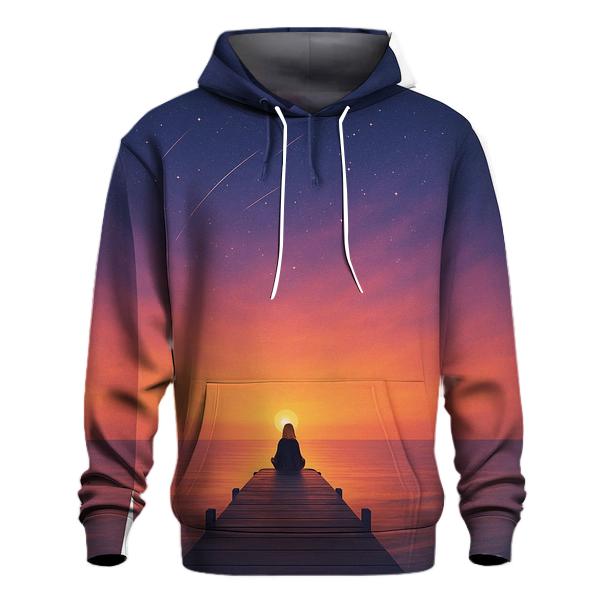 Stargazer Pier Ember Horizon zip-up hoodies