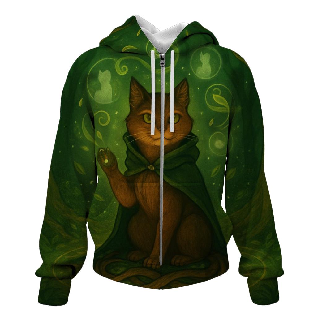 Forest Druid Cat Circle hoodie styles