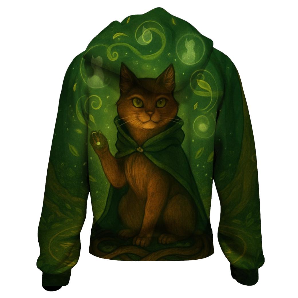 Forest Druid Cat Circle hoodie styles