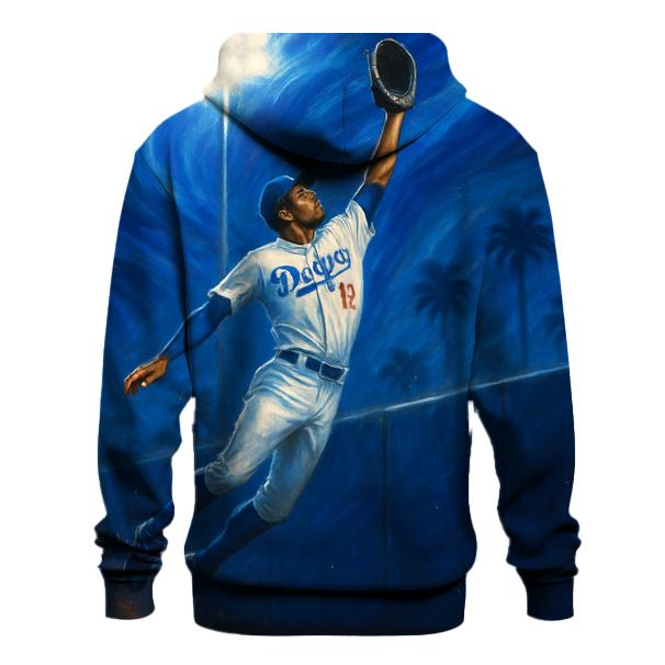 Dodgers Nightwave Catch At The Wall hoodies fashion