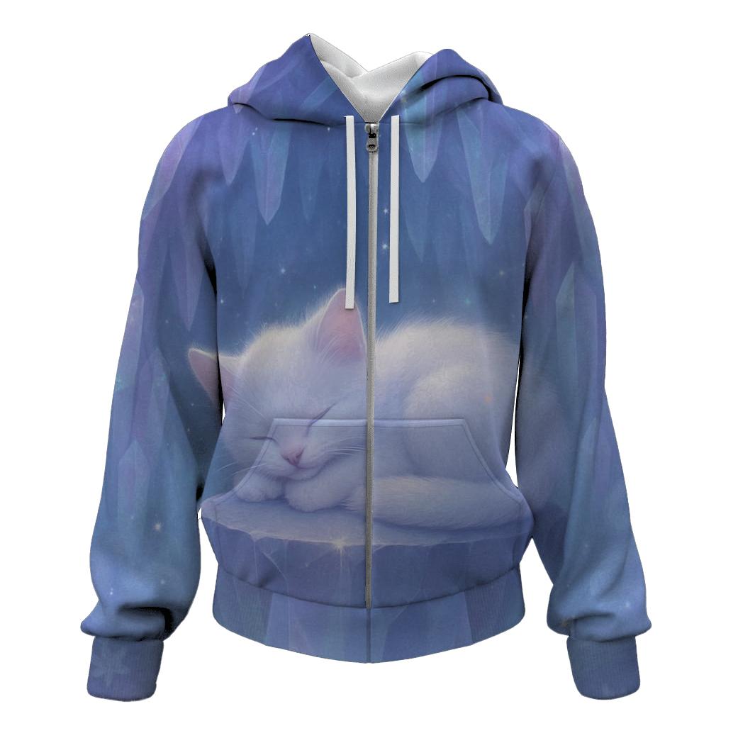 Crystal Cave Dream Napping Cat hoodie styles