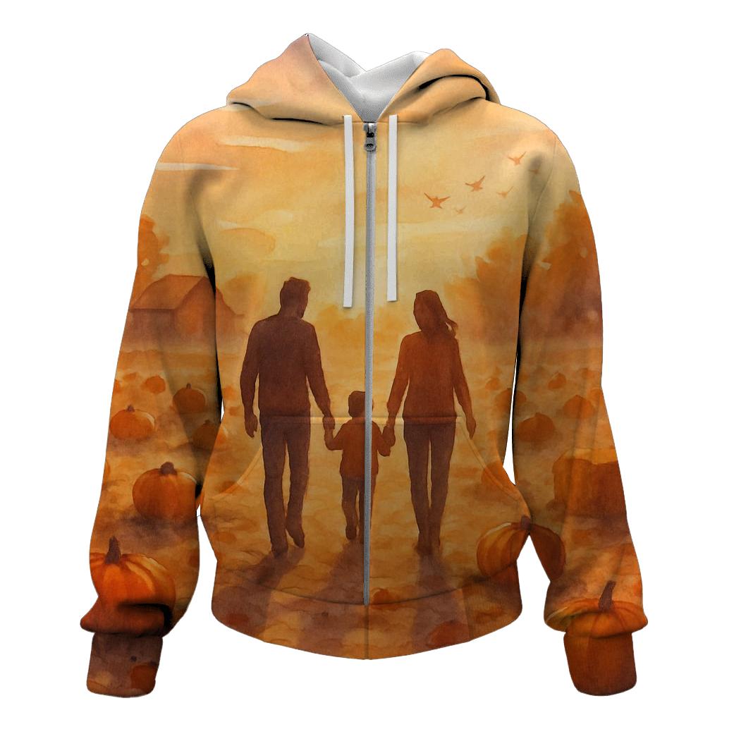 Pumpkin Patch Sunset Stroll hoodie designs