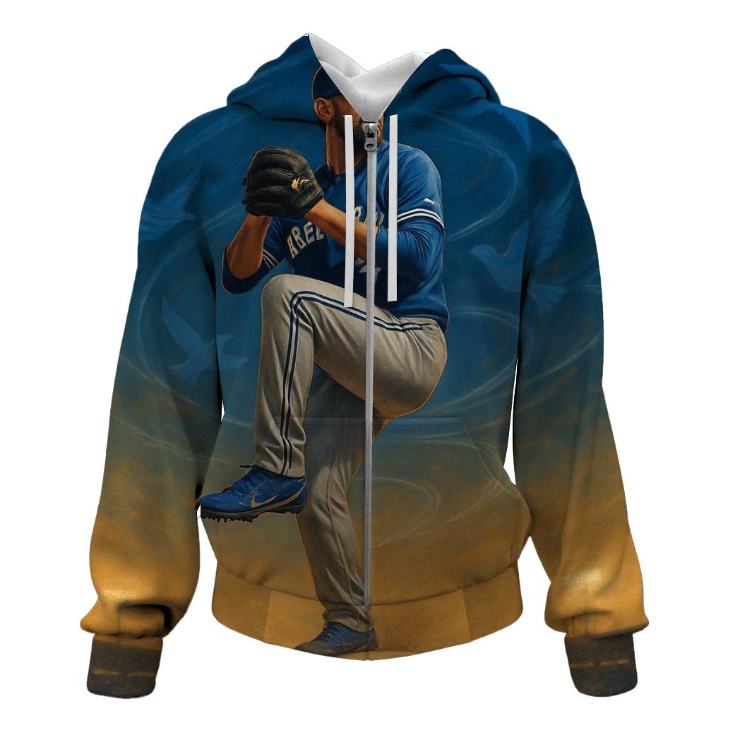 Blue Jays Horizon Windup printed hoodies