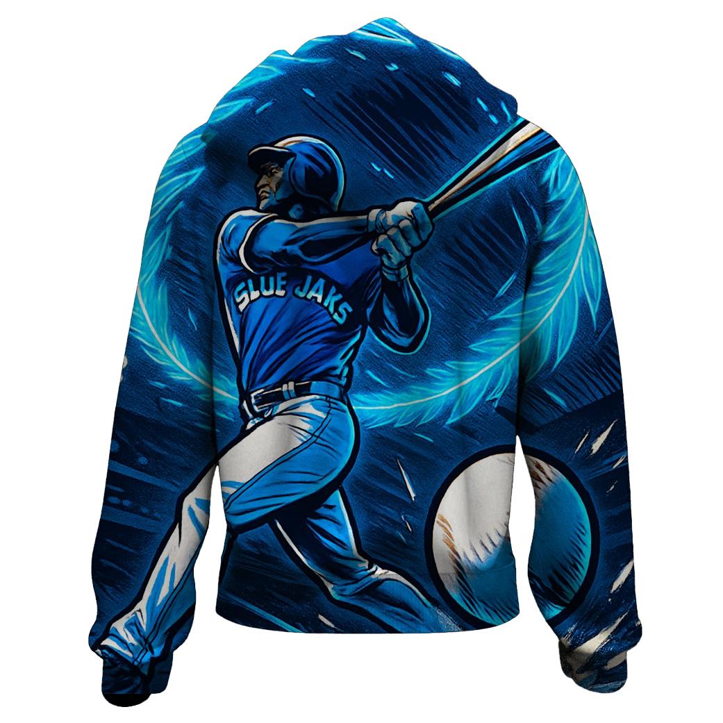 Feather Arc Blue Jays Power Swing heavyweight hoodies