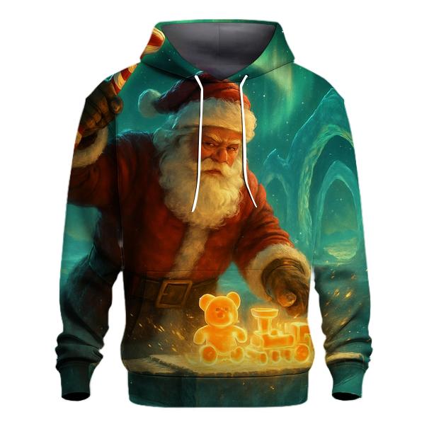 Aurora Workshop Santa Forge graphic hoodies