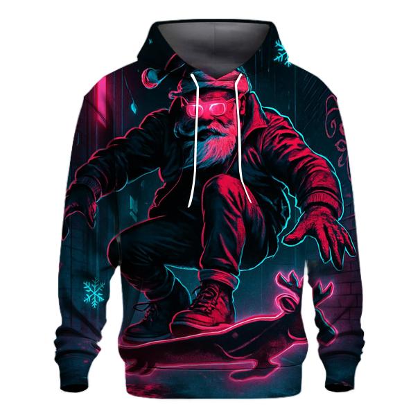 Neon Street Santa Ride pullover hoodies