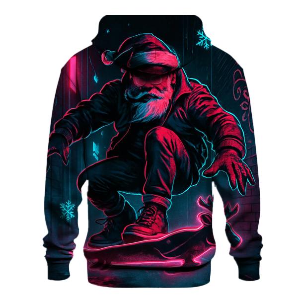 Neon Street Santa Ride pullover hoodies