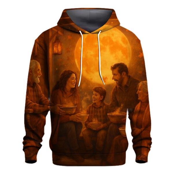 Harvest Moon Porch Gathering embroidered hoodies