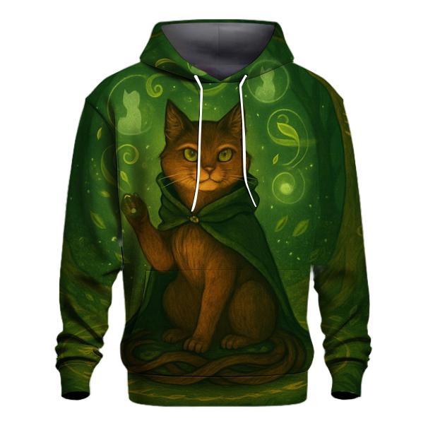 Forest Druid Cat Circle hoodie trends