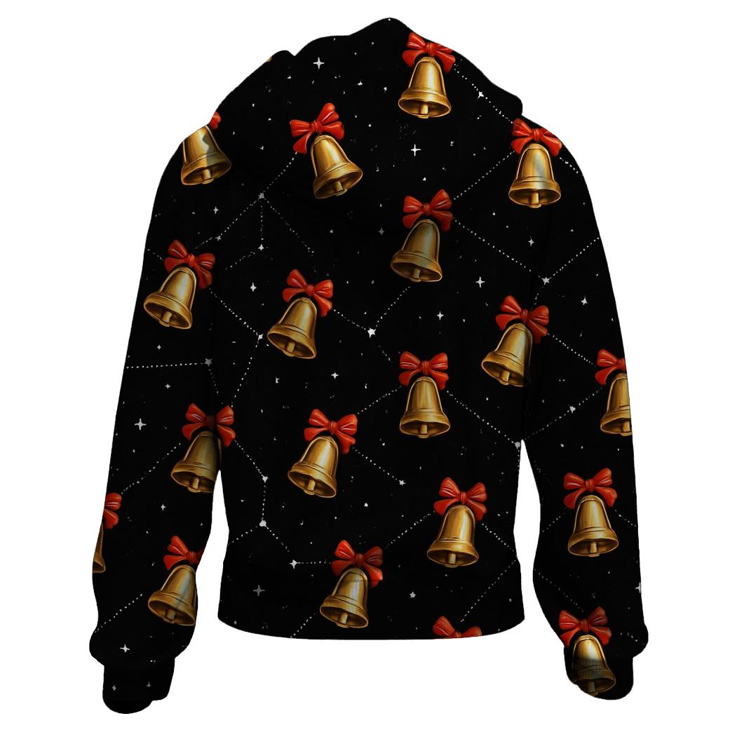 Golden Bell Constellation On Black hoodie designs