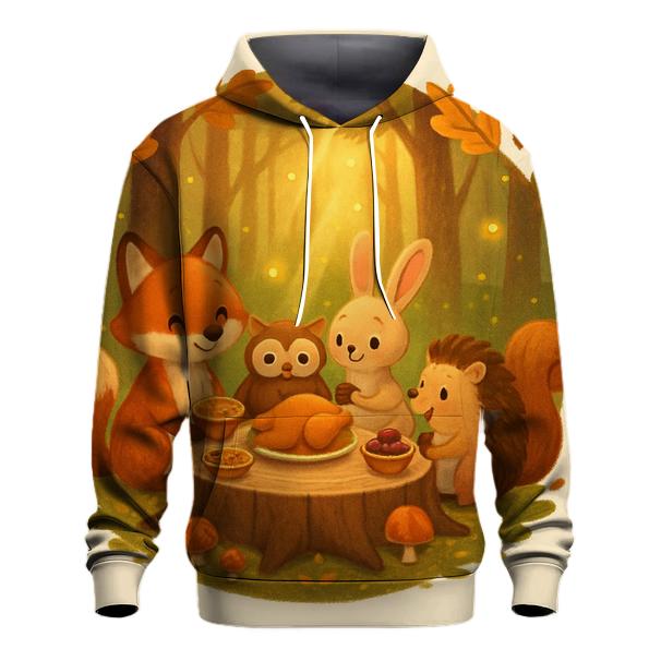 Woodland Friends Autumn Banquet heavyweight hoodies