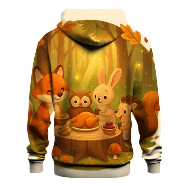 Woodland Friends Autumn Banquet heavyweight hoodies