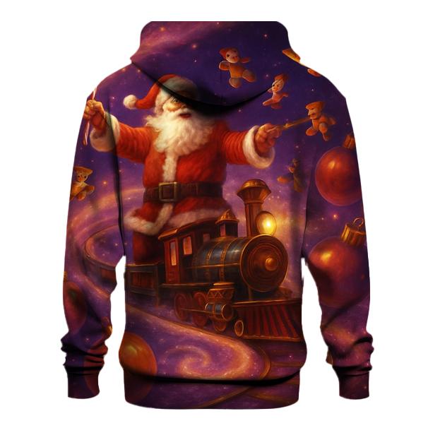 Galactic Toy Conductor Santa premium hoodies