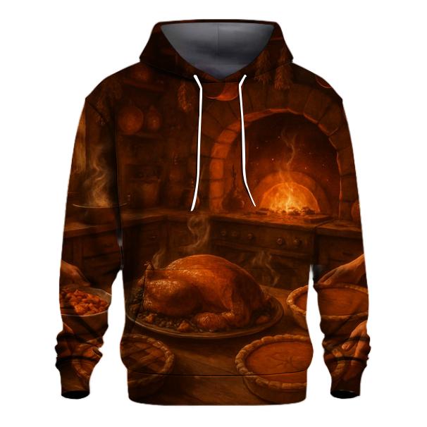 Golden Hearth Kitchen Feast graphic hoodies