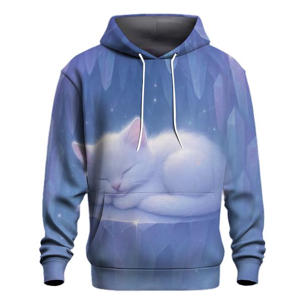 Crystal Cave Dream Napping Cat heavyweight hoodies