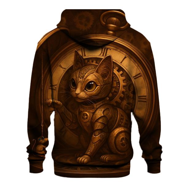 Clockwork Timekeeper Cat hoodie designs