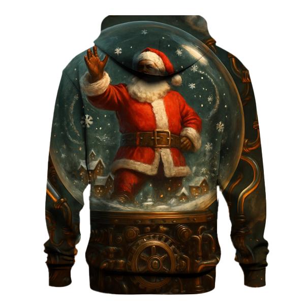 Clockwork Santa Snow Globe Engine hoodie designs